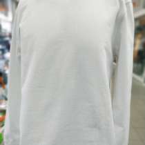 Свитшот 100% х/б белый/черный, в Москве