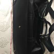 Сумка Samsonite Black Label новая кожа большая чёрная мужска, в Москве