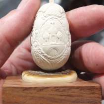 Пасхальное яйцо, бивень мамонта, ручная резьба, в Ставрополе