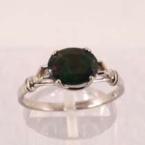 Золотое кольцо с чёрным Опалом, в Москве