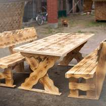 Столы лавочки из дерева, в Тюмени