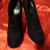 Туфли, ботинки, ботильоны ажурные на каблуке замшевые new lo, в г.Артёмовск