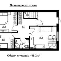 Двухкомнатная в новом сданном доме, в Севастополе