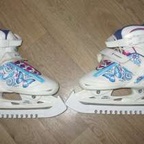 Фигурные раздвижные коньки nordway для девочек размер 34-37, в Москве