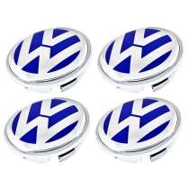 Заглушки в диски VW синие, в Москве