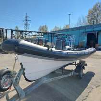 Моторная лодка РИБ (RIB) "Аврора 5,8", в Санкт-Петербурге