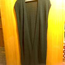 Жилет ажурный удлиненный шерсть размер 48-50 б/у, в Владимире