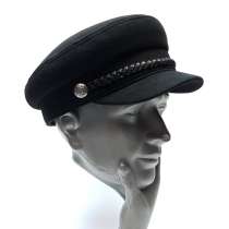 Капитанка Sea кепка мужская шерстяная (черный), в Москве