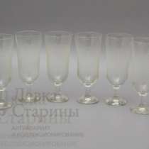 Бокалы (6 шт.) 1930-е г. Бокал, стекло, в Москве