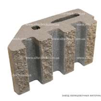 Блок декоративный канелюрный угловой (заборный) «Силта-Брик», в г.Днепропетровск