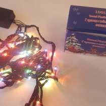 Новогодние гирлянды LED 6 метров (100 ламп), в Москве