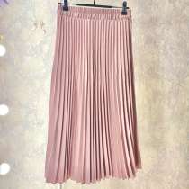 ? Плиссированная юбка миди (пудрово-розовая), в Москве