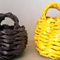 Корзиночки из газетных трубочек, в г.Иерусалим