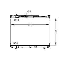 Радиатор двигателя GRAND VITARA, ESCUDO SUZ-0036-26, в Артеме