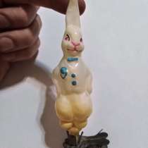 Елочная игрушка ссср на прищепке, заяц фант, в Вольске