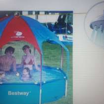 Детский каркасный бассейн с навесом новый, в Москве