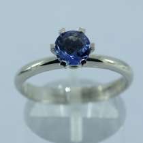 Кольцо золотое с Танзанитом Ф 5.9 мм, в Москве