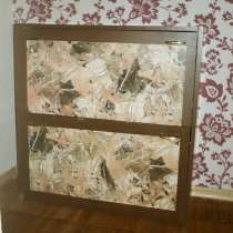 Тумба для обуви в прихожую с 2 секц.-обувница (темное дер.), в Москве