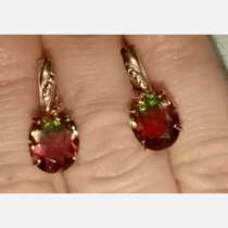 Серёжки серебро позолоченные 925, в Ярославле
