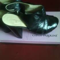 Стильные черные босоножки, в Москве