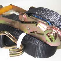 Ремень крепления грузов 7,5 тонн 12 метров KAIDZEN черный, в Москве