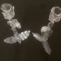 ДВА ХРУСТАЛЬНЫХ ПОДСВЕЧНИКА СССР, в Москве