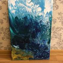 Картина “Sea wave” жидкий акрил. Холст 60*40, в Краснодаре
