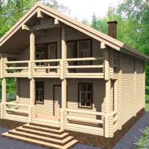 Дом из профилированного бруса Брусника-131, в Москве