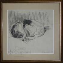 Картина "Борзая", 1980 г., худ, в Москве