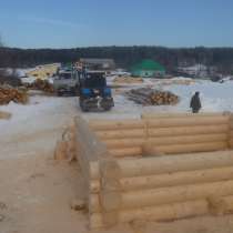 Срубы домов и бань доставкой камаз кран-борт, в Перми