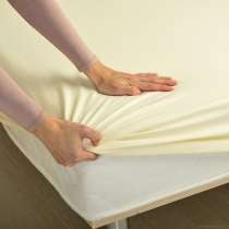 Трикотажная простыня на резинке (наматрасник). Оптом, в Иванове