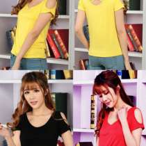 Оптом, футболка 5 цветов, хлопок, в Туапсе