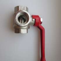 Valtec(Италия).Кран шаровый трехходовой, тип Т-ый 3/4", в Екатеринбурге