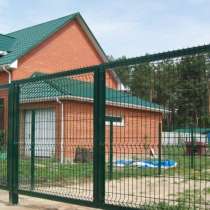 Ворота распашные, заполнение 3D панель, в Пензе