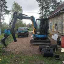 Мини экскаватор, 3.8 т, услуги, аренда, в Санкт-Петербурге