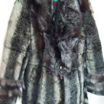 Полушубок кроличий серового цвета, в г.Астана