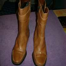 Женские тёплые кожаные сапоги Испания, в Москве