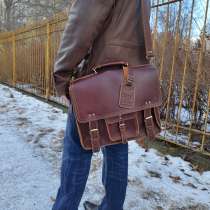 Дорожная сумка портфель. кожа. ручная работа, в г.Минск