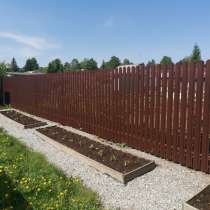 Забор из евроштакетника, в Новосибирске