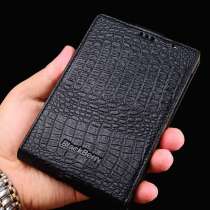 Натуральный кожаный чехол флип для Blackberry Passport, в Москве