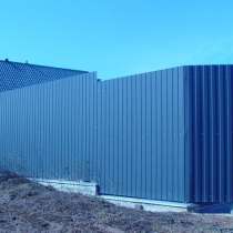 Монтаж забора из профлиста, в Москве