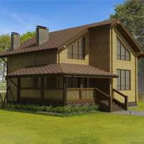 Проект дома из бруса Сосновый Бор-120, в Москве