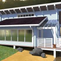 Баня из клееного бруса Бирюза-80, в Москве