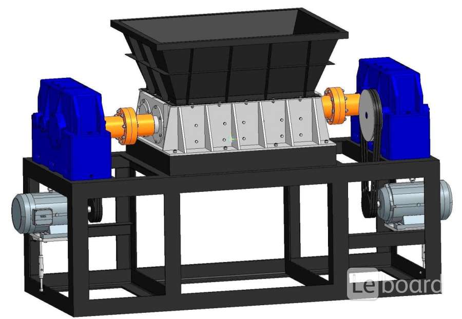 Чертежи шредера для пластика двухвального
